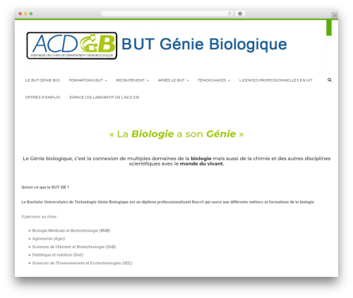 EducaWP WordPress theme - but-geniebiologique.fr