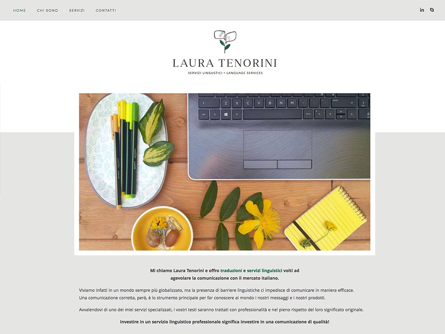 Laura Tenorini Theme theme WordPress by Giada Correale