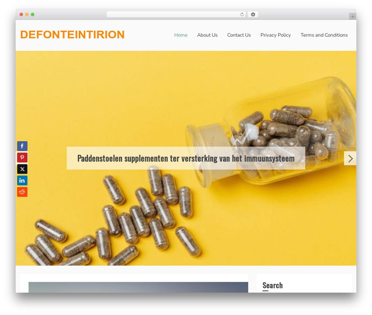 Ocius WordPress theme - defonteintirion.nl