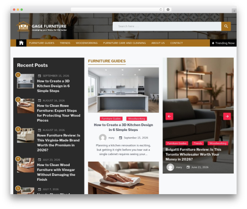Theme WordPress Blook - gagefurniture.com