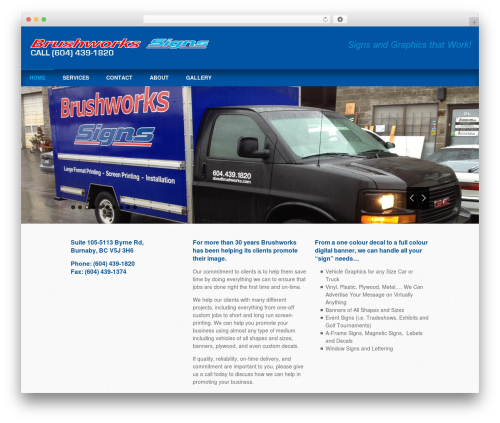 Theme WordPress Intent - aboutbrushworks.com
