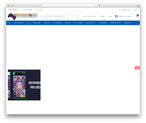 Theme WordPress Tokoo - gameszone.ae