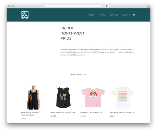 WordPress theme Divi - pnwpride.com
