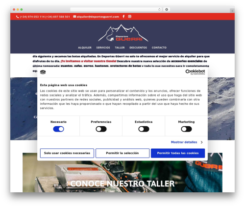 WordPress theme Divi - deportesguerri.com
