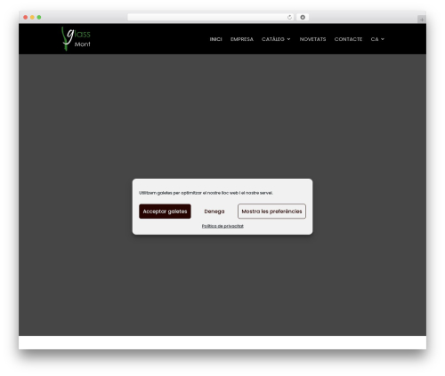 WordPress theme Divi - glassmont.cat