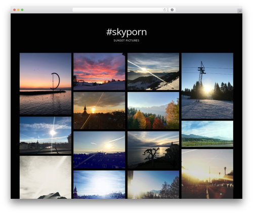 WordPress website theme Gridsby - skyporn.ch