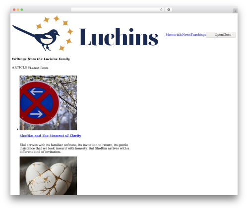 WP theme Etch Theme - luchins.com