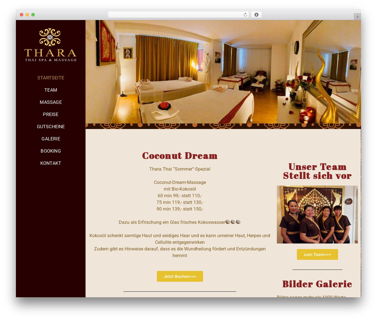 Ascend WordPress theme - thara-thaispa.ch