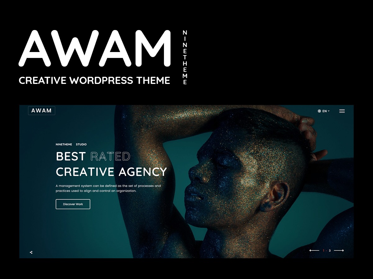 Awam WordPress page template