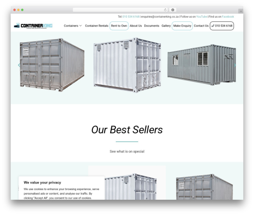 Touchy by bonfire WordPress plugin - containerking.co.za