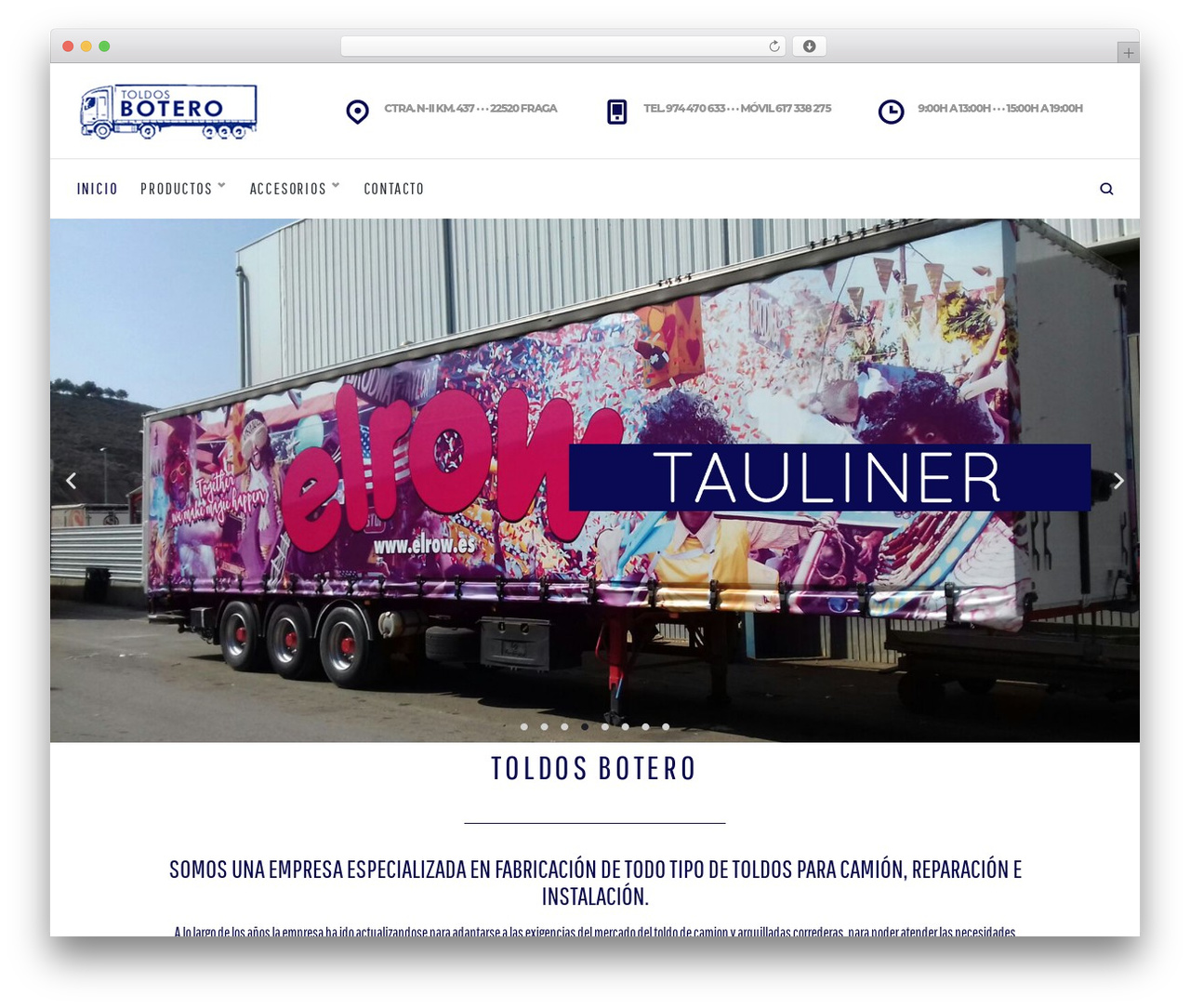 Solidbuild theme WordPress - toldosbotero.com Solidbuild theme WordPress - toldosbotero.com