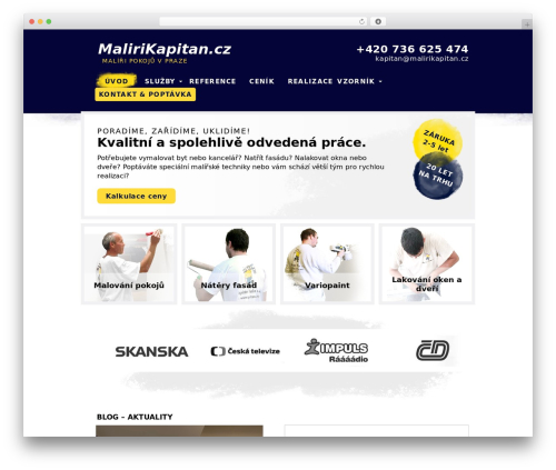starter WordPress theme - malirikapitan.cz