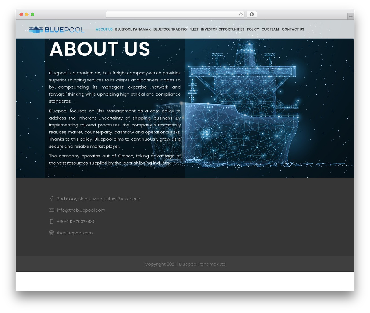 Theme WordPress Blu - thebluepool.com