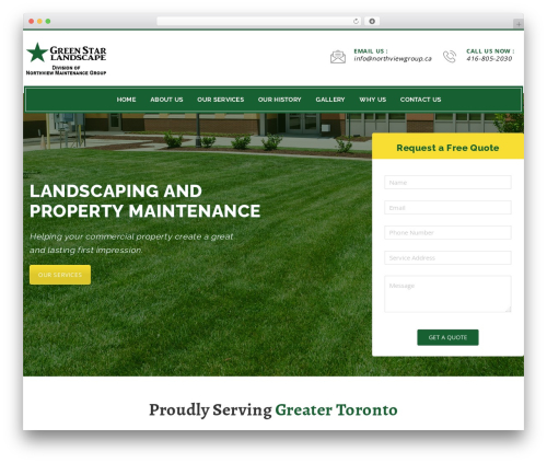 Theme WordPress Landscape - greenstarlandscape.ca