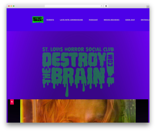 Weltgeist theme WordPress - destroythebrain.com