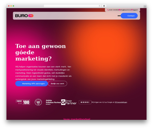 WordPress theme Breakdance Zero Theme - buro210.nl
