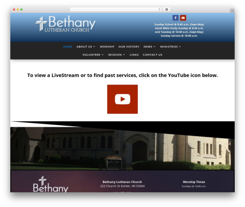 Earthrise divi WordPress plugin - bethanylutherankohler.org
