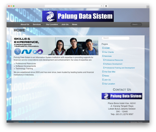 Advantage WordPress theme - palungdatasistem.com