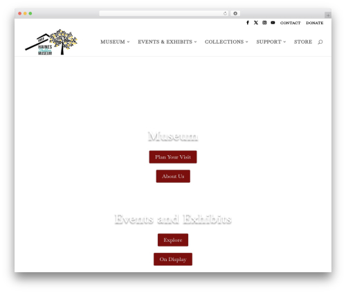 Divi theme WordPress - sheldonmuseum.org