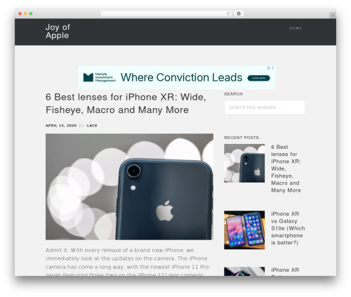 Epik Theme WordPress theme - joyofapple.com