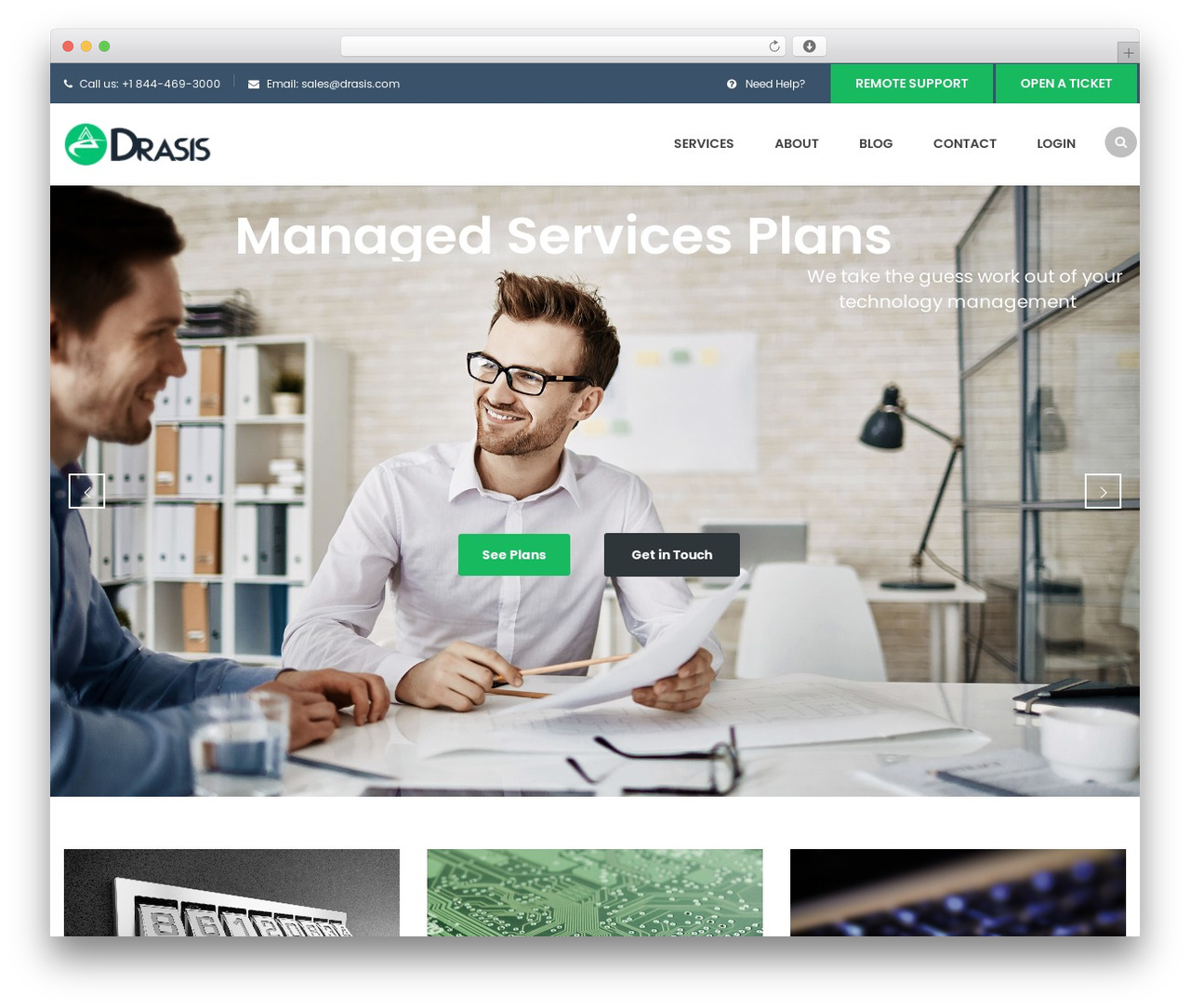 Finance theme WordPress - drasis.com