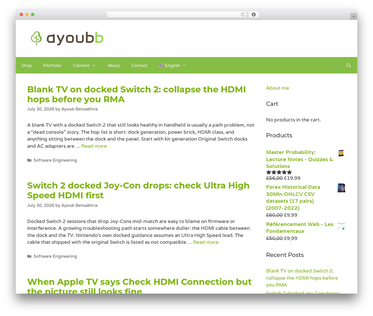 GeneratePress WordPress theme - ayoubb.com