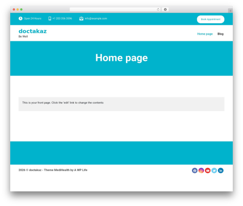 MediHealth WordPress theme free download - doctakaz.com