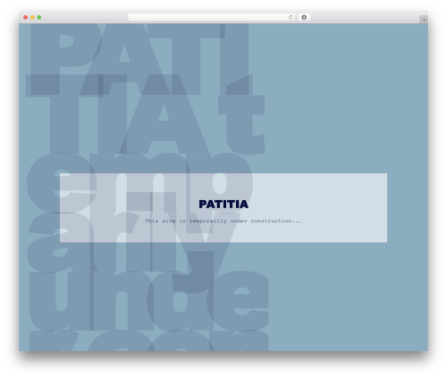 Nullity WordPress theme - patitia.net