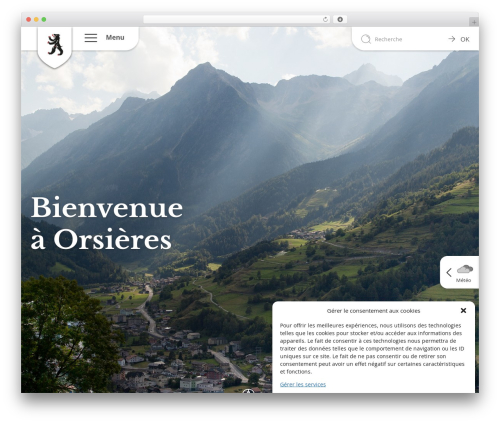 Theme WordPress Commune - orsieres.ch