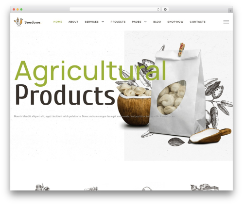 Theme WordPress Seedone - webdesign-finder.com/seedone-agricultural