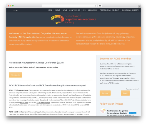Woo events WordPress plugin - acns.org.au