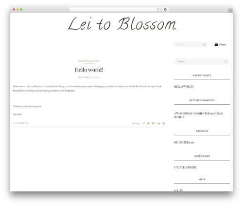 WordPress theme Akay - leitoblossom.com