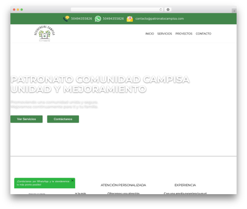 WordPress theme Elegante - patronatocampisa.com