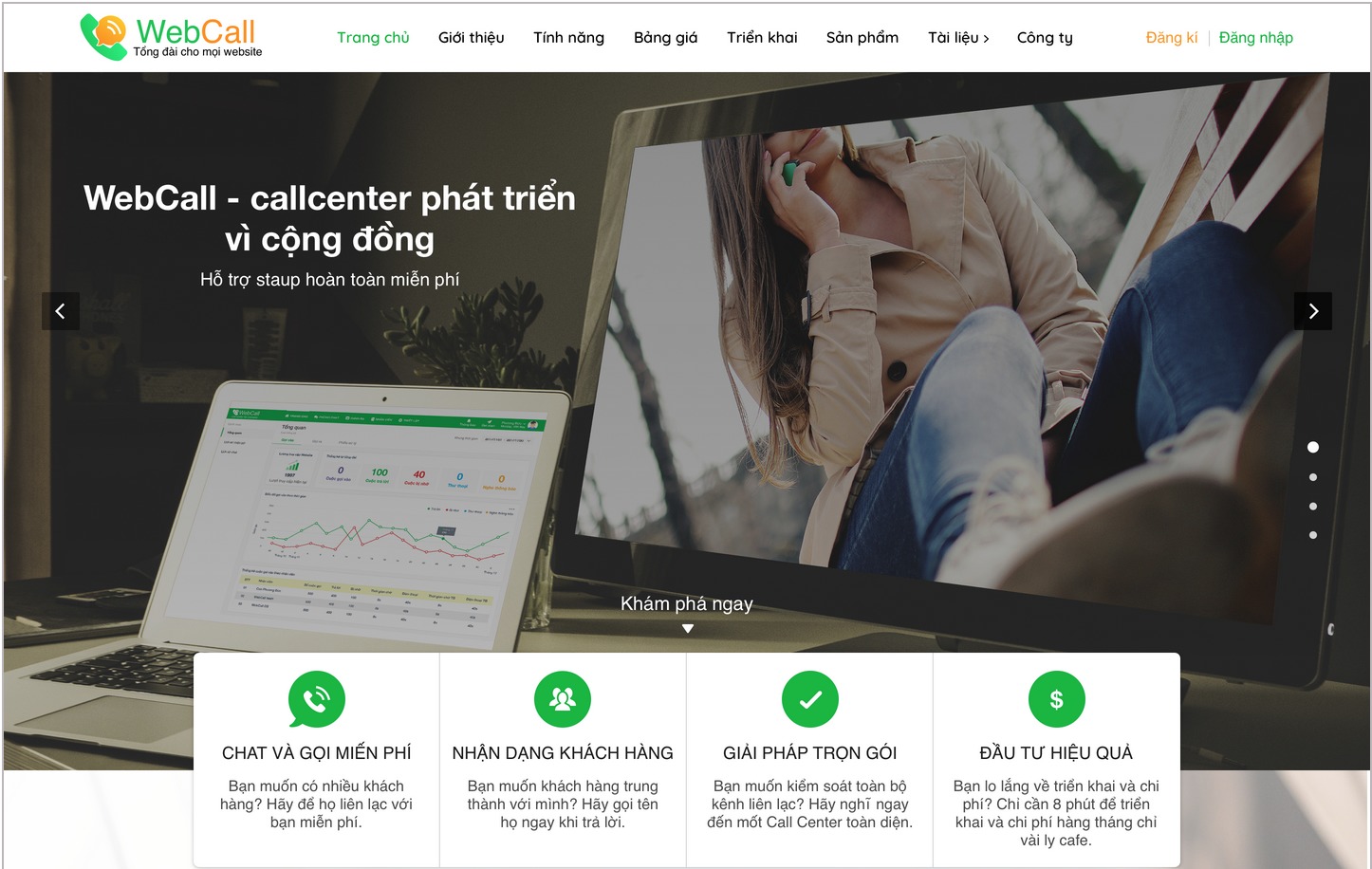 WordPress theme Webcall