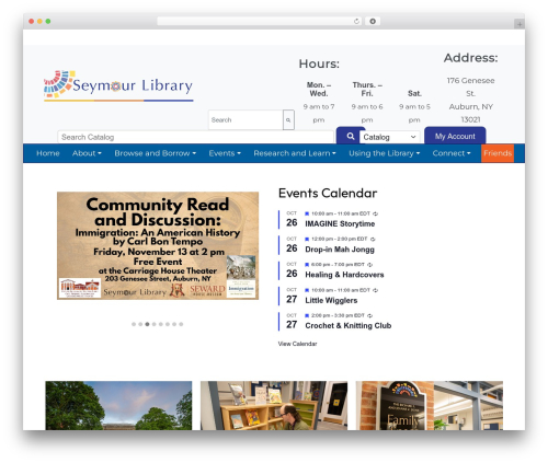 WP theme bootScore - seymourlibrary.org