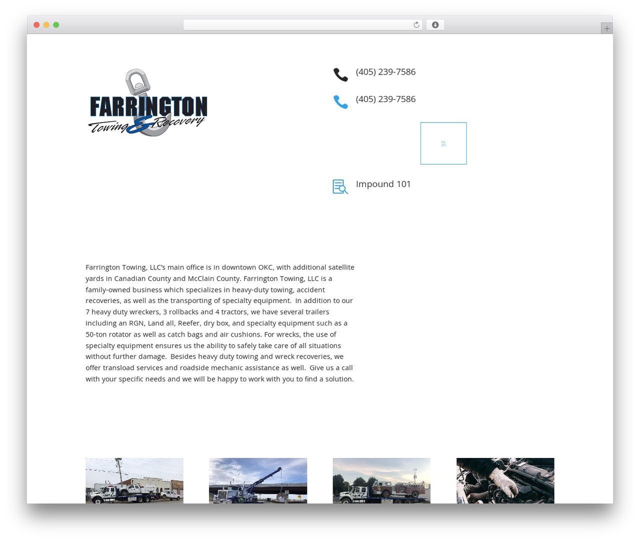 WP theme Divi - farringtontowing.com