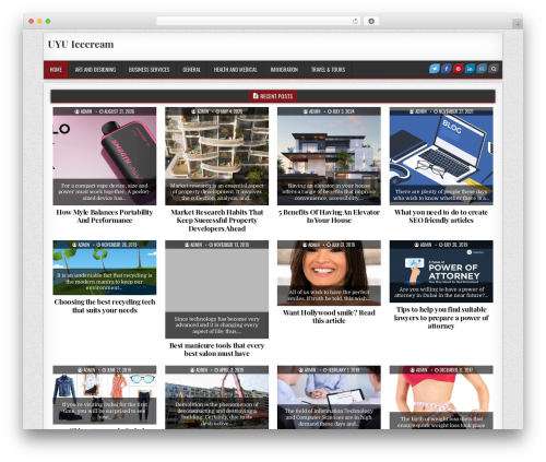 Best WordPress theme BoxWP - uyuicecream.com
