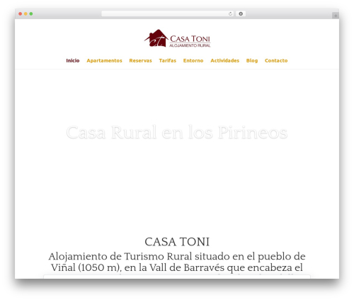 Divi WordPress theme - alojamientocasatoni.com