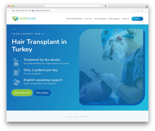 GeneratePress WordPress theme - hair-transplant-turkey.net
