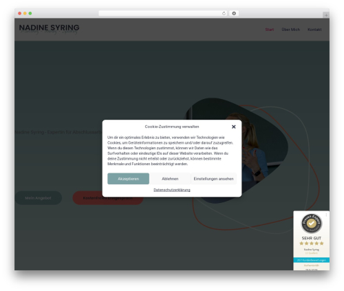 Hello Elementor theme WordPress - nadinesyring.de