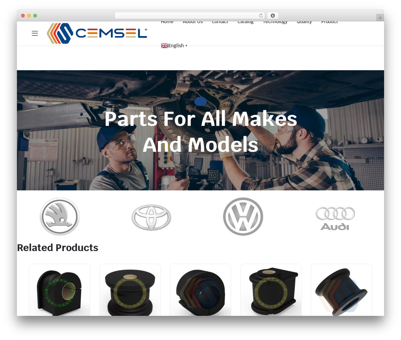 Partdo WordPress website theme - cem-sel.com