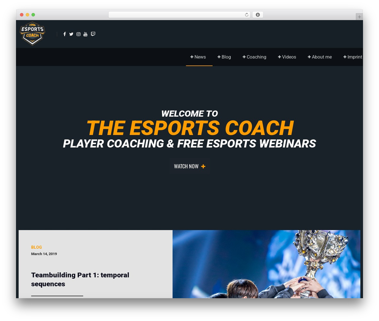 PixieHype WordPress page theme - theesportscoach.com PixieHype WordPress page theme - theesportscoach.com
