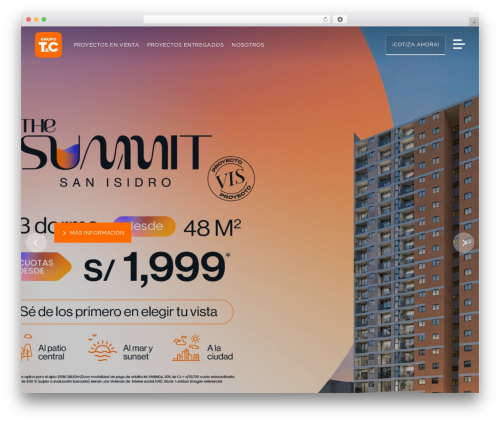 Proyecto Web WordPress theme - grupotyc.com