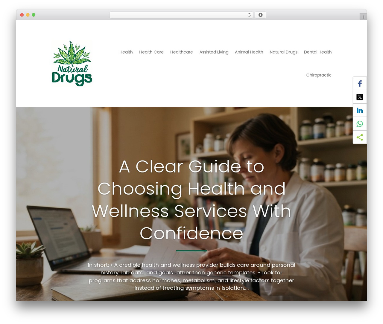 Theme WordPress Divi - naturaldrugs.org