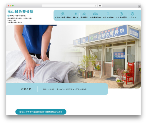 Themify Basic premium WordPress theme - matsuyama-seikotsuin.com