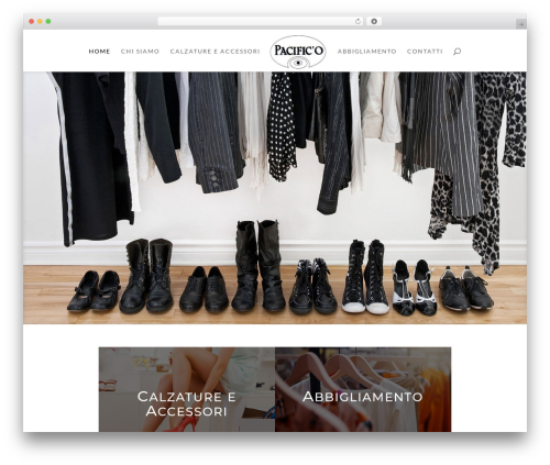 WordPress theme Divi - pacificocalzature.net