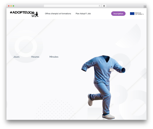 Swipe slider WordPress plugin - adopte1job.fr