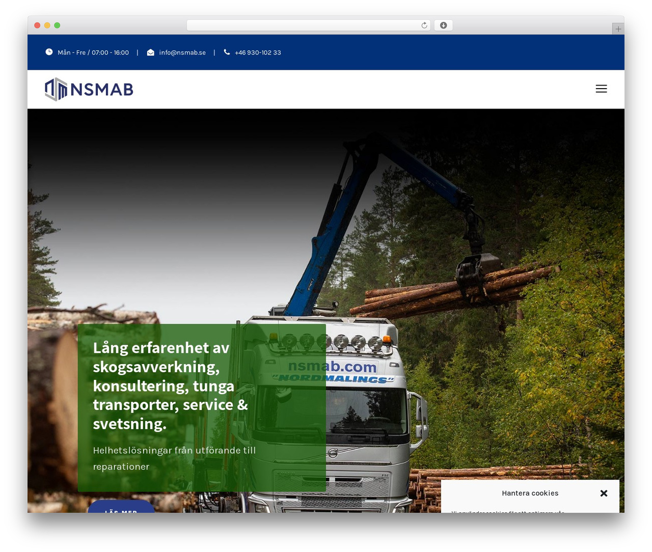 WordPress theme Logisco Child - nsmab.com