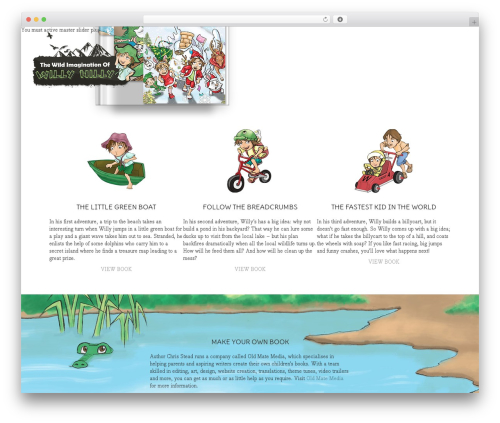 Bebolanding theme WordPress - willynillyadventures.com