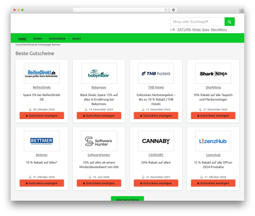 Clipper WordPress theme - www.gutscheindeal.de